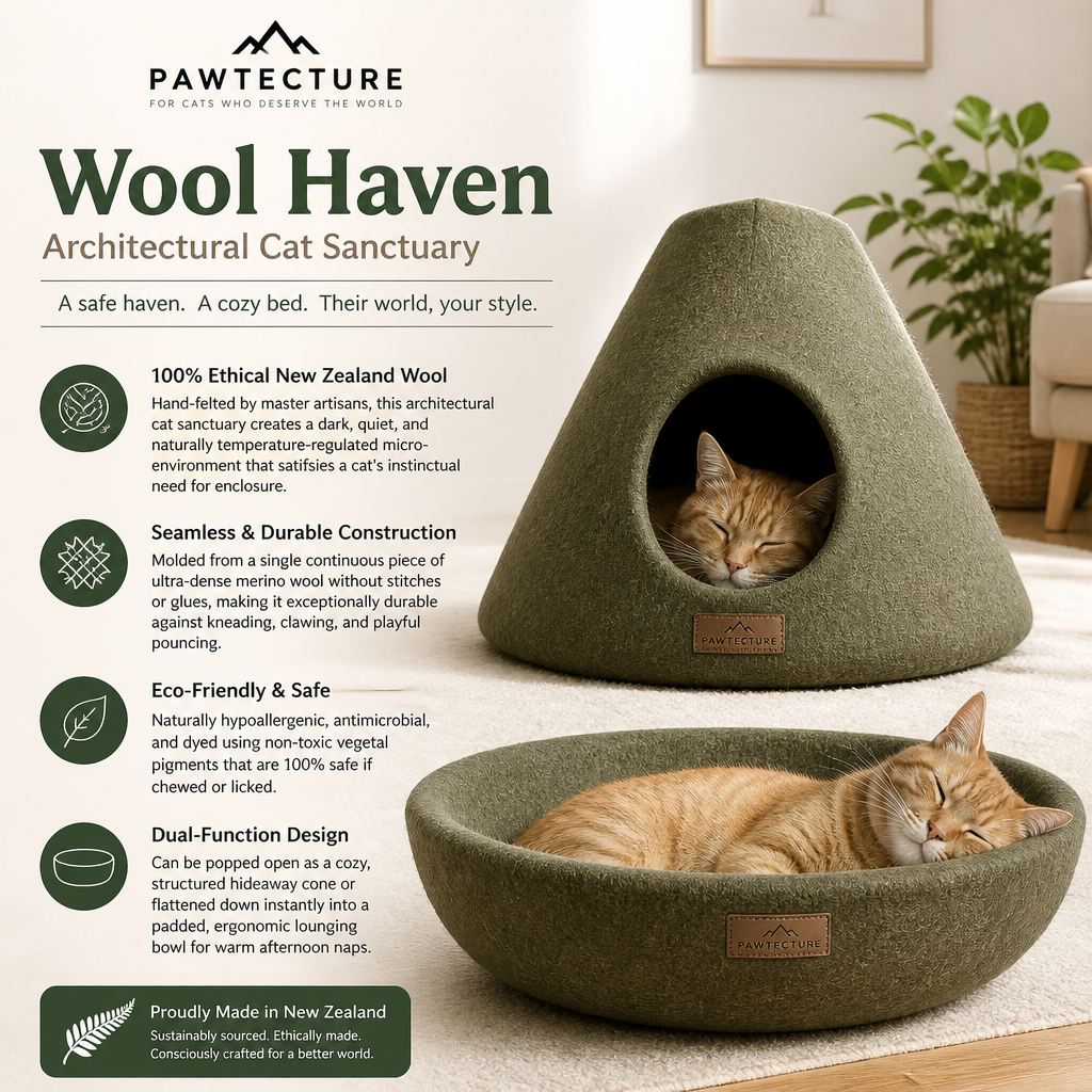 Vellumpaw™ Artisan Wool Sanctuary Cave