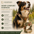 Vellumpaw™ Pure-Weave Hemp Leather Walking Harness
